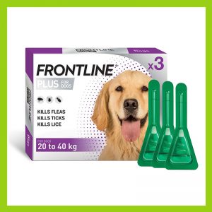 Frontline Plus Large Dog 20-40kg Tick & Flea Treatment 10 x 2.68ml Purple
