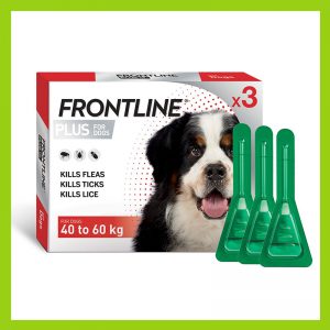 Frontline Plus X-Large Dog 40-60kg Tick & Flea Treatment 3 pack Red